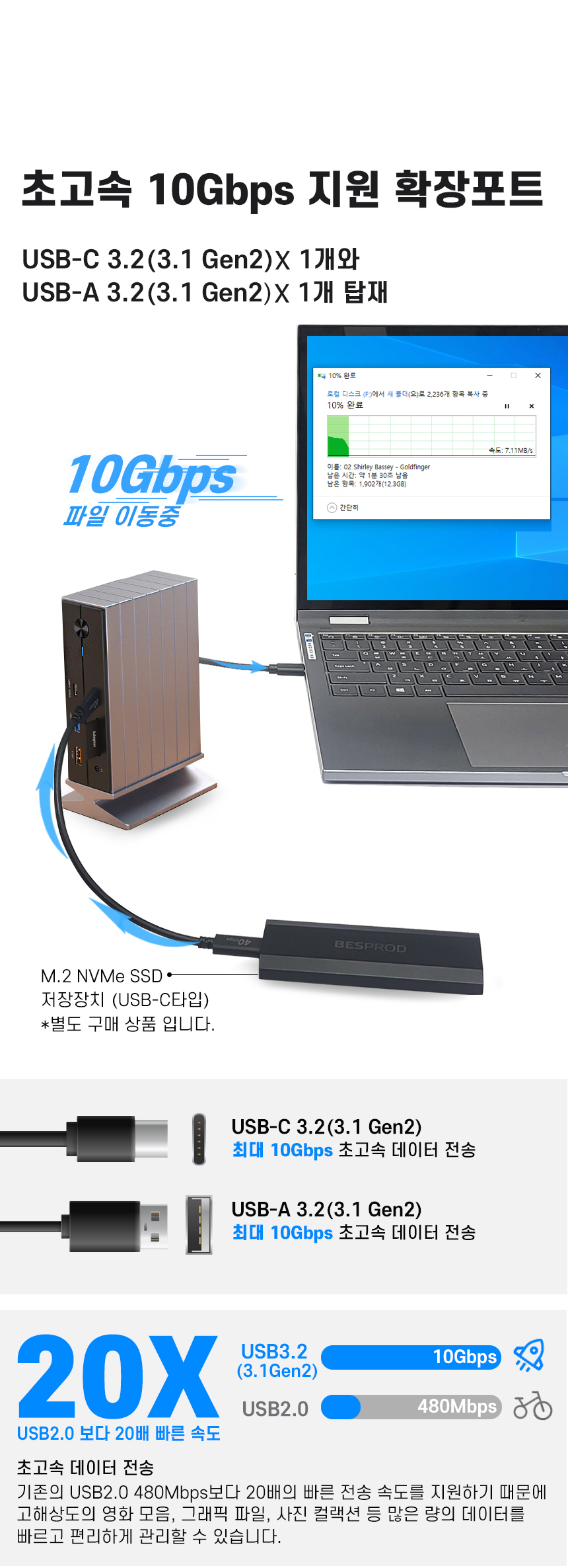 도킹스테이션 디스플레이 링크 BP-DD015 베스프로드